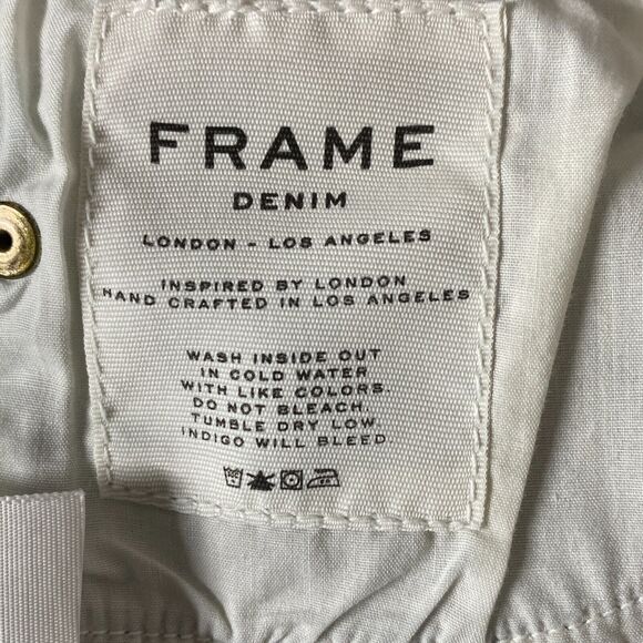 FRAME Le Skinny De Jeanne Womens 27 Blue Mid Rise Distressed Medium Wash Denim - Picture 7 of 7